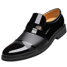 Load image into Gallery viewer, Luxury Brand PU Leather Fashion Men Business Dress Loafers Pointed Toe Black Shoes