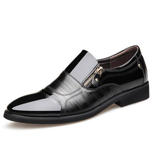 Merkmak Pointed Toe Men Shoes Classic Business Men Formal Leather Shoes