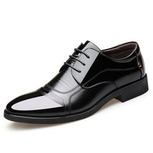 Load image into Gallery viewer, Merkmak Pointed Toe Men Shoes Classic Business Men Formal Leather Shoes