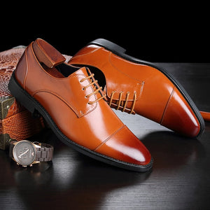 Brand Men Simple Lightweight Men Classic Derby Shoes Male Business Dress Formal Shoes