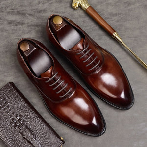 mens formal shoes genuine leather oxford shoes